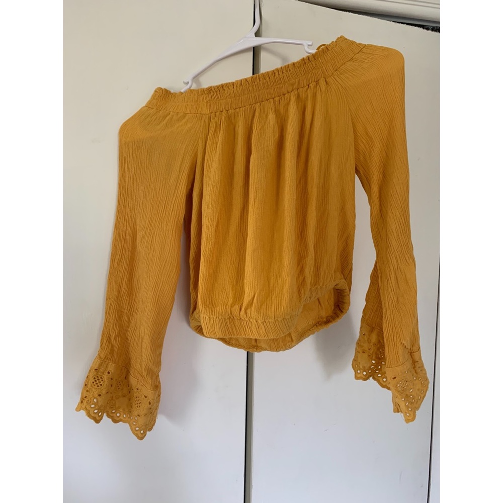 Off the shoulder crop top